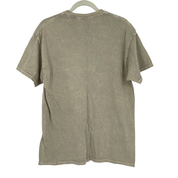 Officially Licensed Nirvana Nevermind Smiley Grunge Tee Beige Acid Wash Large - Picture 2 of 5